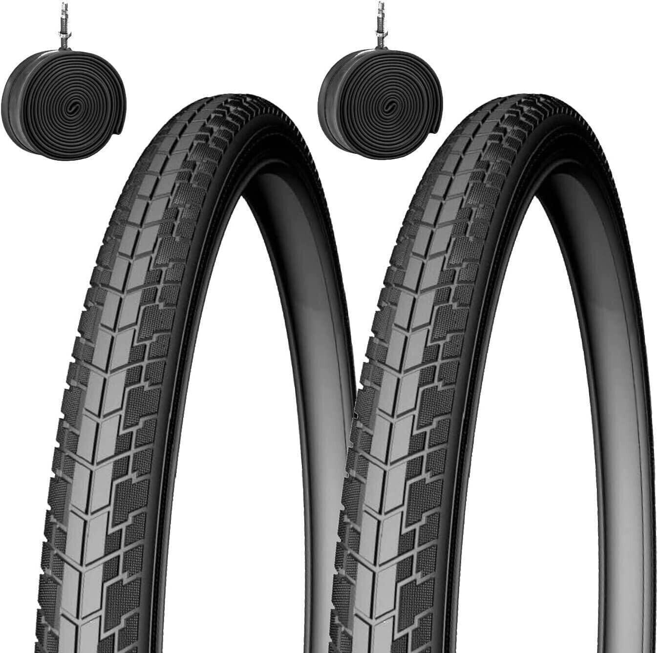 MADICKS 2 COPERTONI 700x35C + 2 CAMERE D'ARIA 1-3/8 x 1-5/8 PER BICI 28"