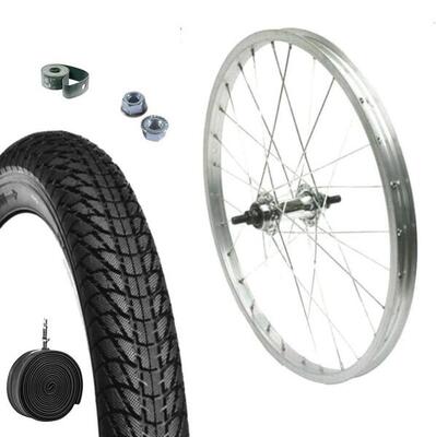 CERCHIO RUOTA COMPLETO POSTERIORE 20" X 1.75 + COPERTONE + CAMERA BICI CITY BIKE