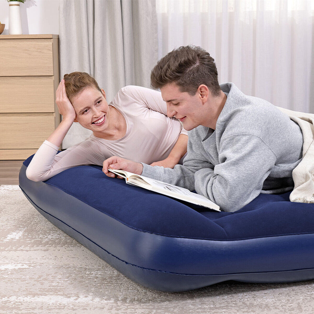 Colchão Insuflável Bestway 203 x 152 x 28 cm 3/5