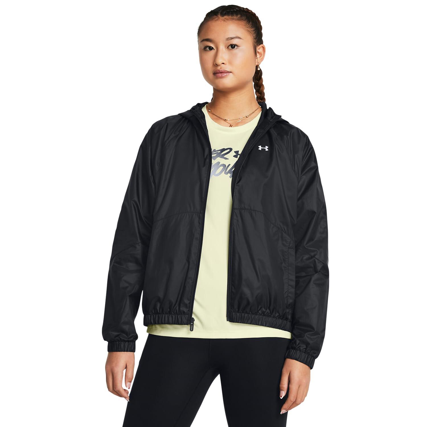 Giacca Running Donna 77 1382698 Nero UNDER ARMOUR Decathlon
