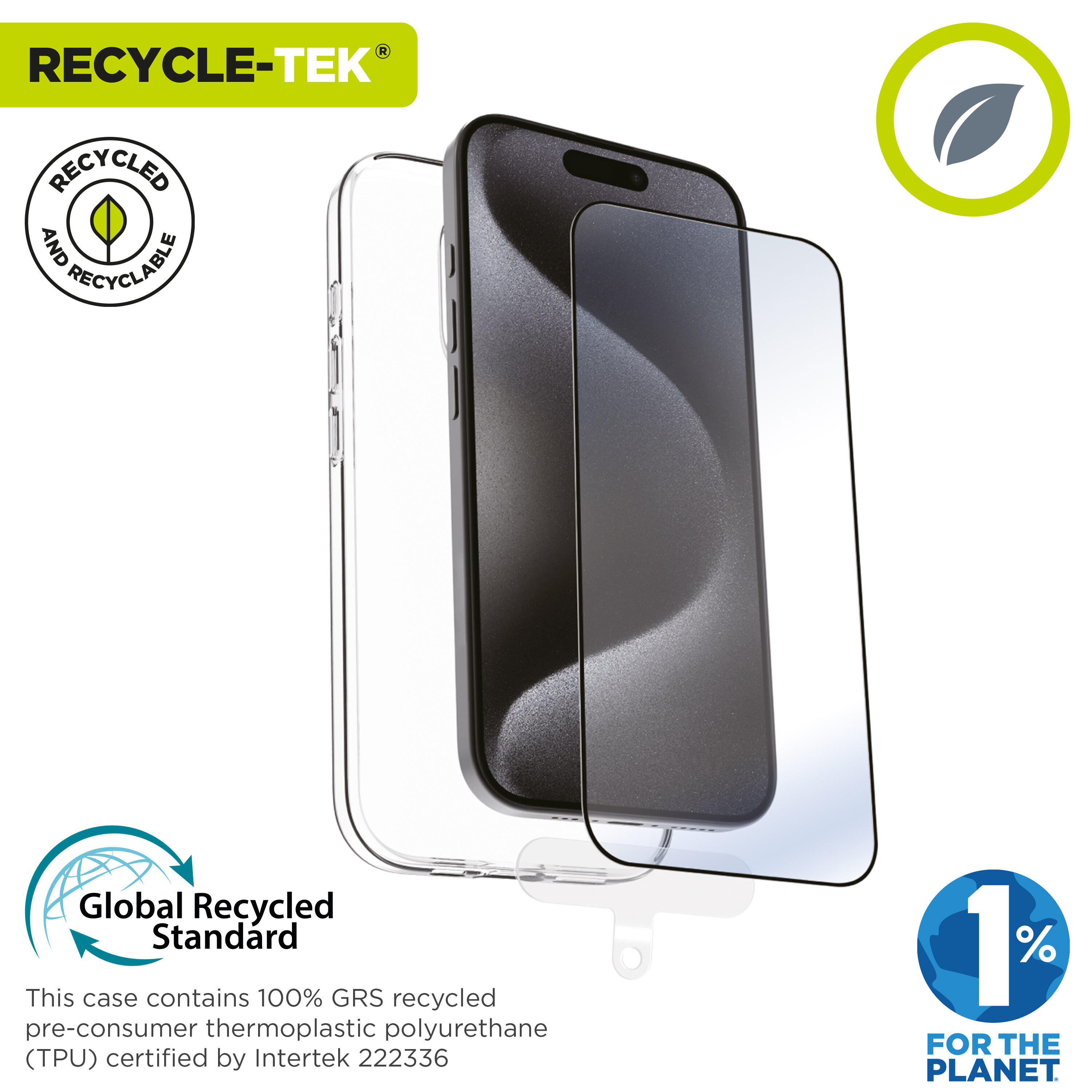 Funda compatible con Apple iPhone 16 Pro + protector de pantalla 3/4