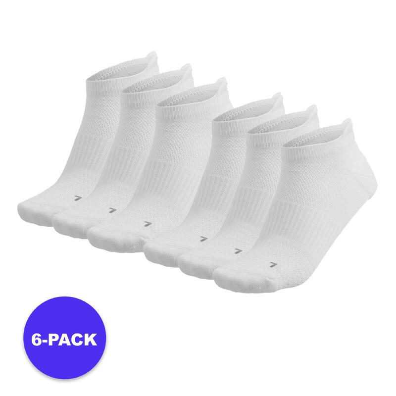 Skarpety Fitness Sneaker – 6 szt. – Białe – Uniseks – Skarpety sportowe