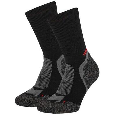 Xtreme - hiking sokken - merino wol - multi zwart - 2 paar- wandelsokken