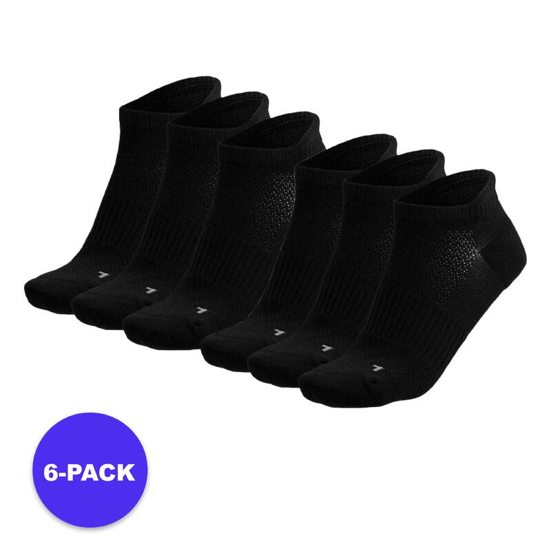 Skarpety Fitness unisex Sneaker – 6 szt. – Czarne