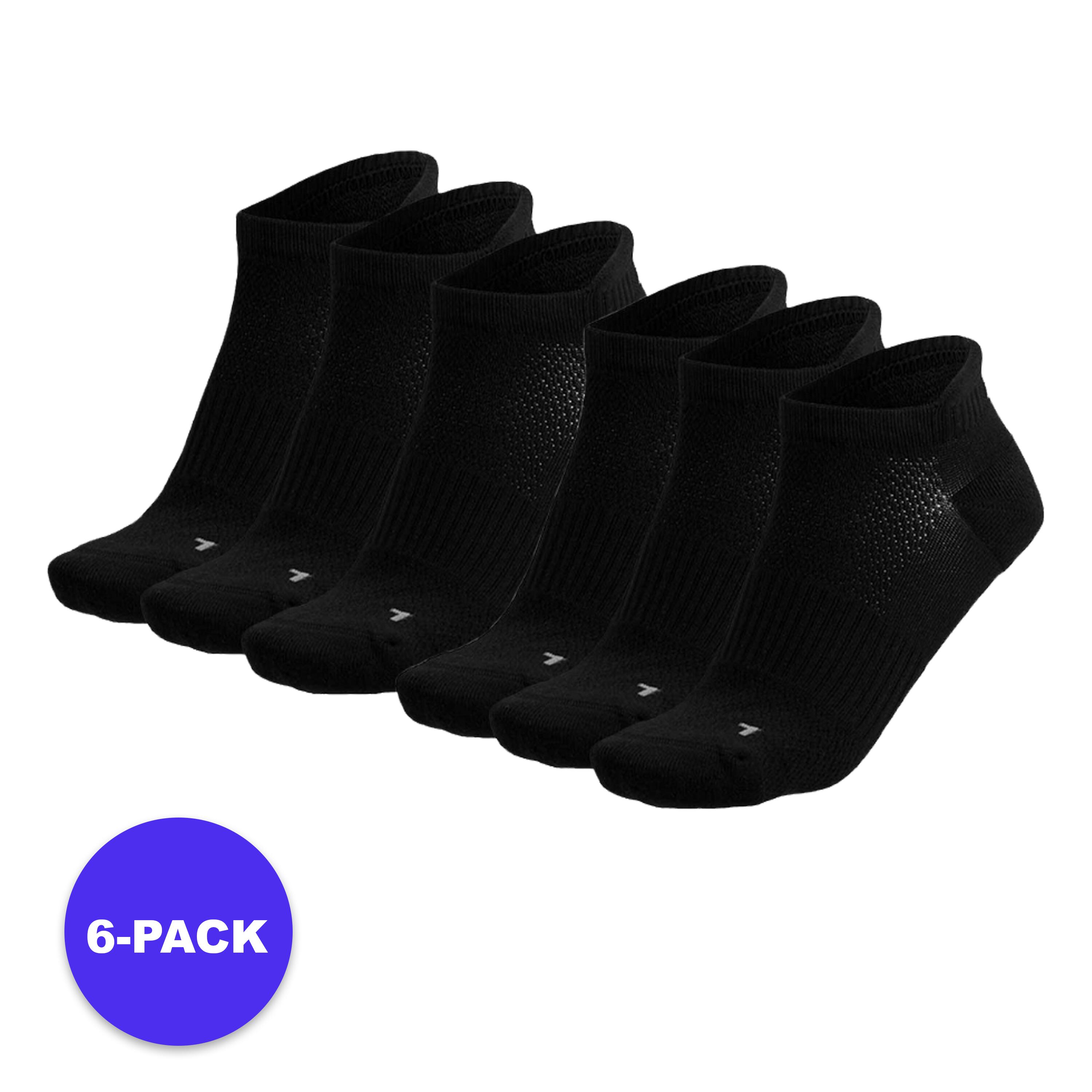 XTREME Xtreme - Fitness Sneakersokken - 6-Pack - Zwart Unisex - Sportsokken