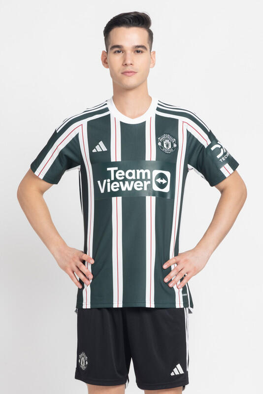 Adidas MUFC A JSY Men Football Jersey Green