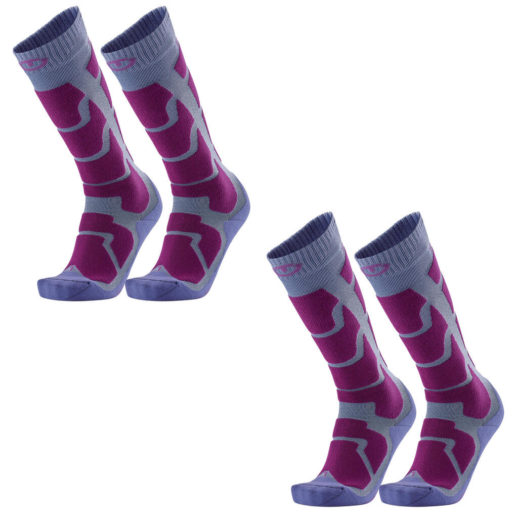 Soft and insulated ski socks for women. Pack of 2 pairs - Ski Insulation