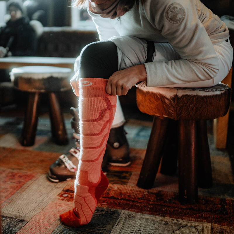 Welniane skarpety narciarski kobieta Therm-ic Ski Warm Lady wysokosc kolana