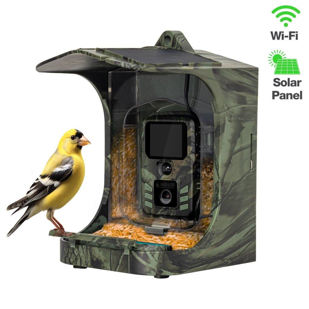 EVOLVEO EVOLVEO StrongVision BirdFeeder - krmítko pro ptáky s kamerou a solárním panelem