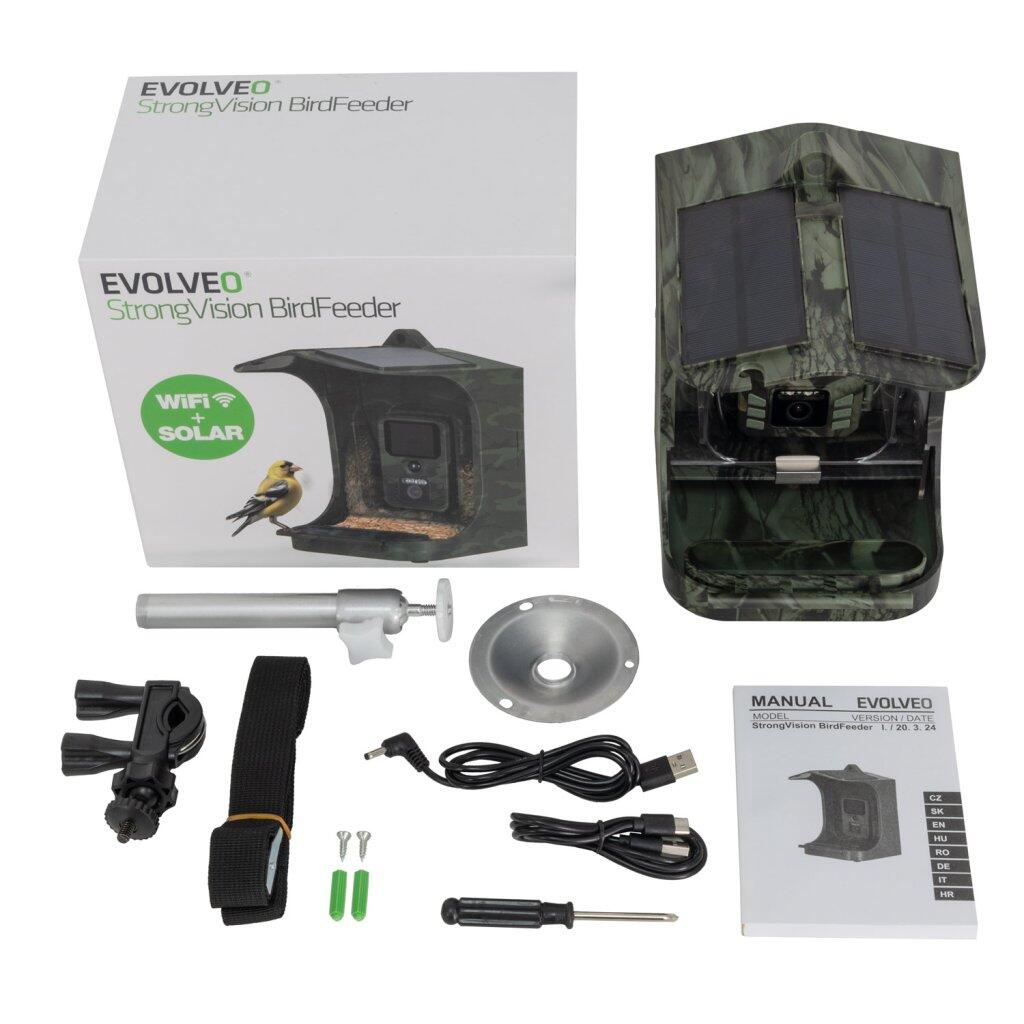 EVOLVEO StrongVision BirdFeeder - krmítko pro ptáky s kamerou a solárním panelem 7/7