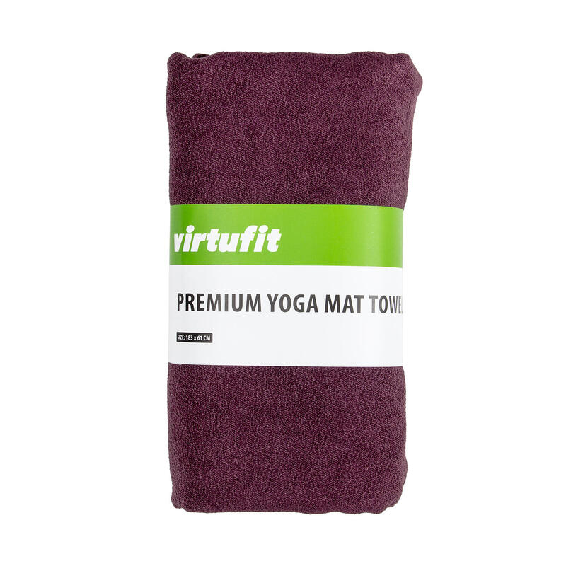 Serviette de Yoga Premium - Antidérapante - 183 x 61 cm - Mûre