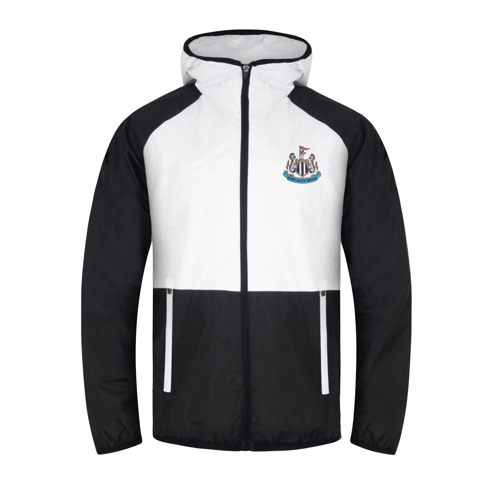NEWCASTLE UNITED Newcastle United Mens Jacket Shower Windbreaker OFFICIAL Football Gift