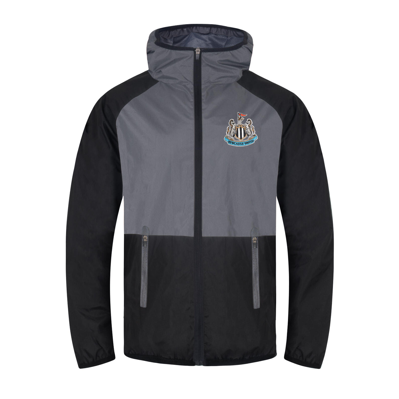 NEWCASTLE UNITED Newcastle United Mens Jacket Shower Windbreaker OFFICIAL Football Gift