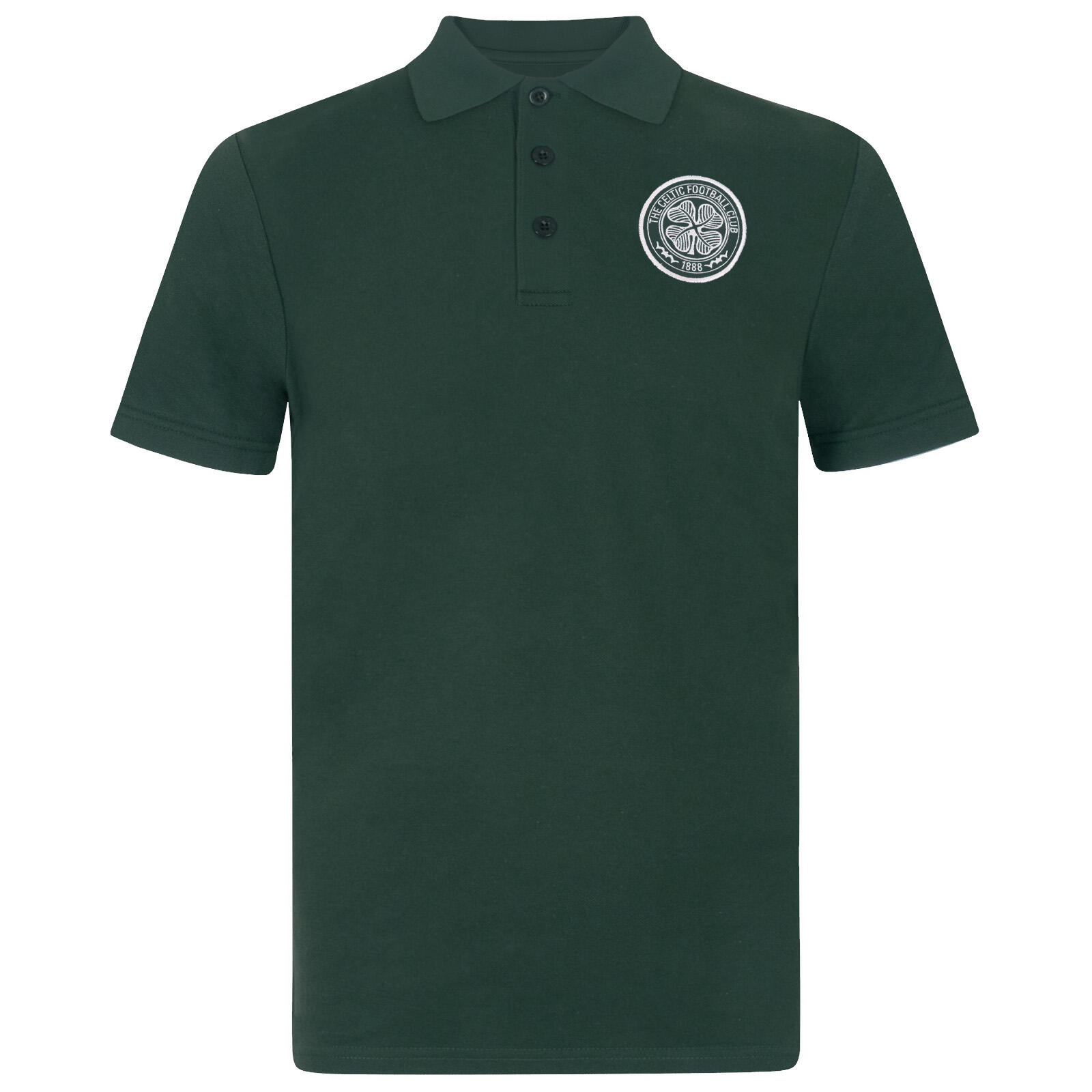 Celtic FC Mens Polo Shirt Crest OFFICIAL Football Gift