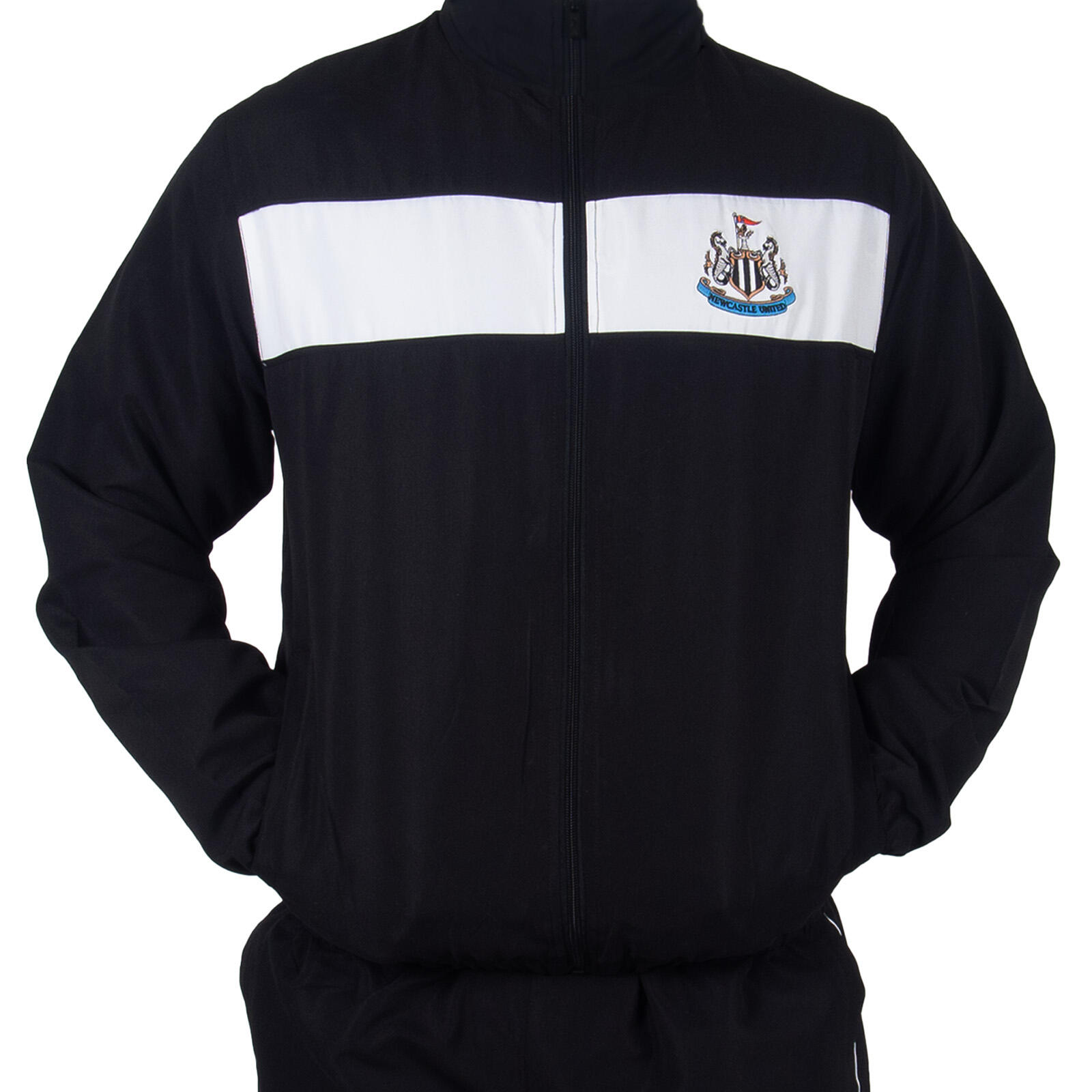 Newcastle United Mens Tracksuit Jacket & Pants Set OFFICIAL Football Gift 6/7