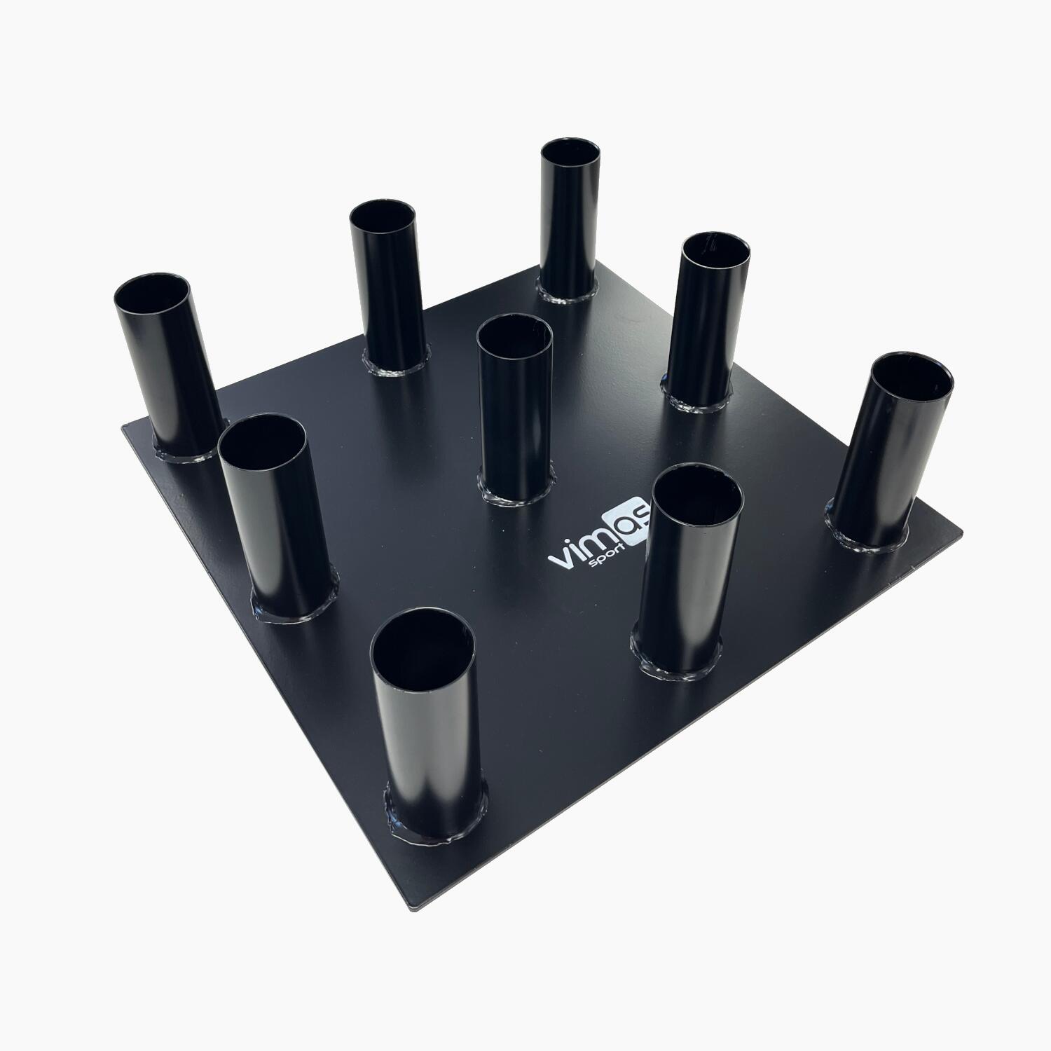 Suporte vertical para barras olímpicas