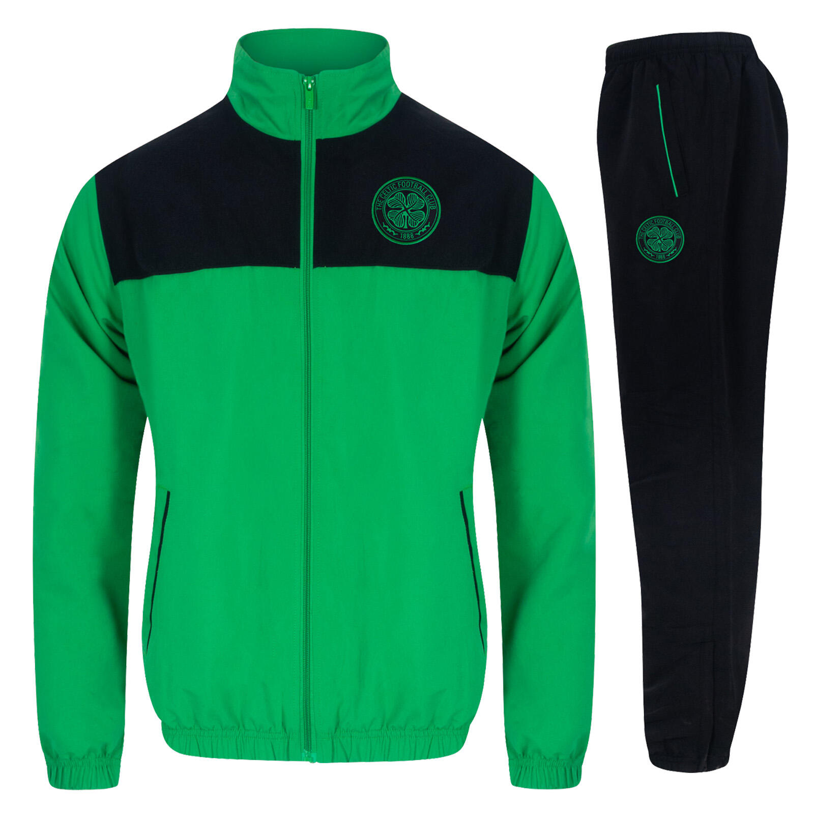 Celtic FC Mens Tracksuit Jacket & Pants Set OFFICIAL Football Gift 1/4