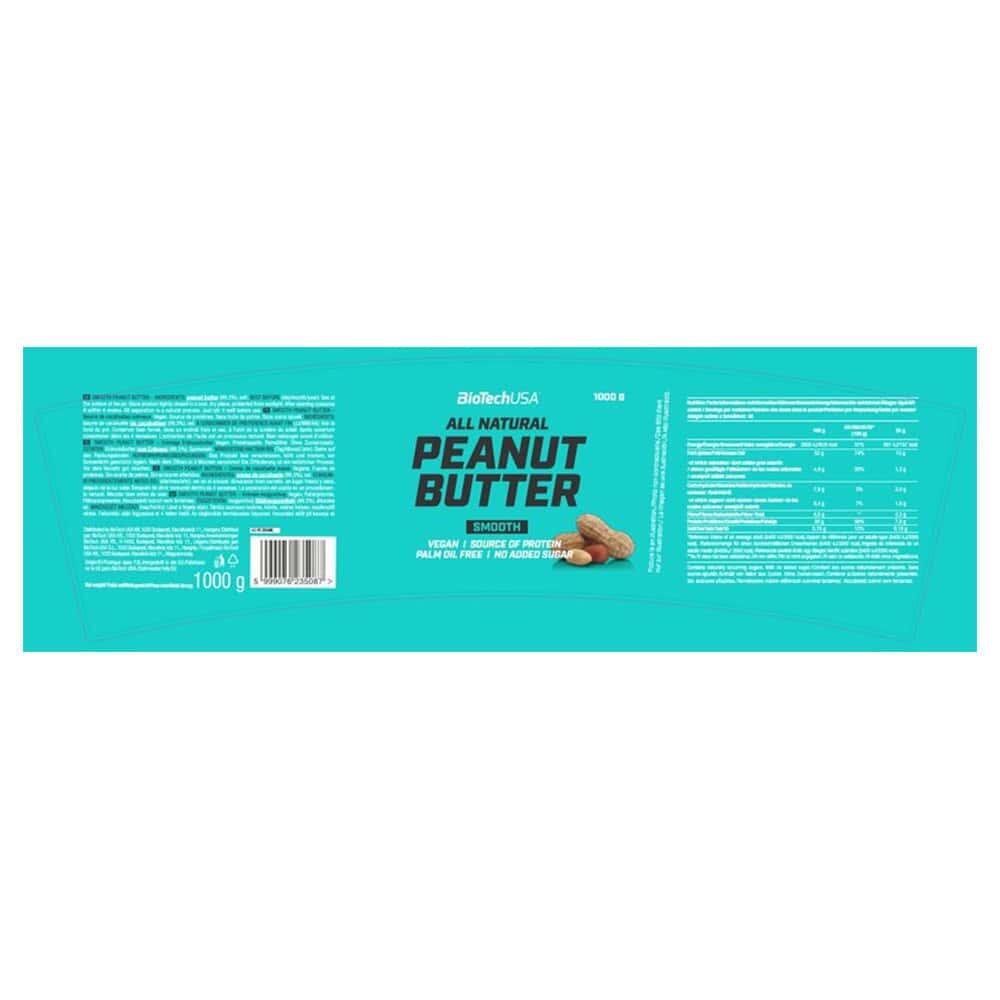 Eiwitboters - Biotech Usa Pindakaas (1kg) - Glad 2/4