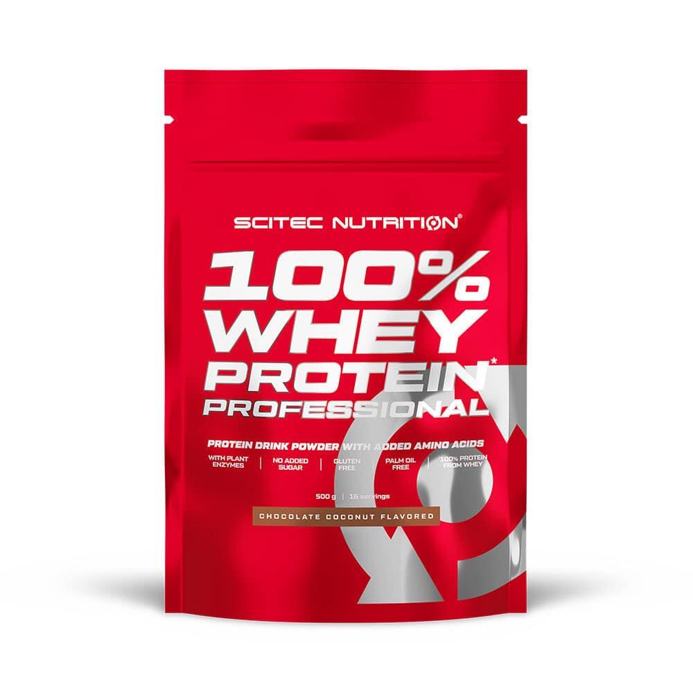 SCITEC NUTRITION Proteína de soro de leite | 100% WHEY PROFESSIONAL (500G) | Chocolate Coco