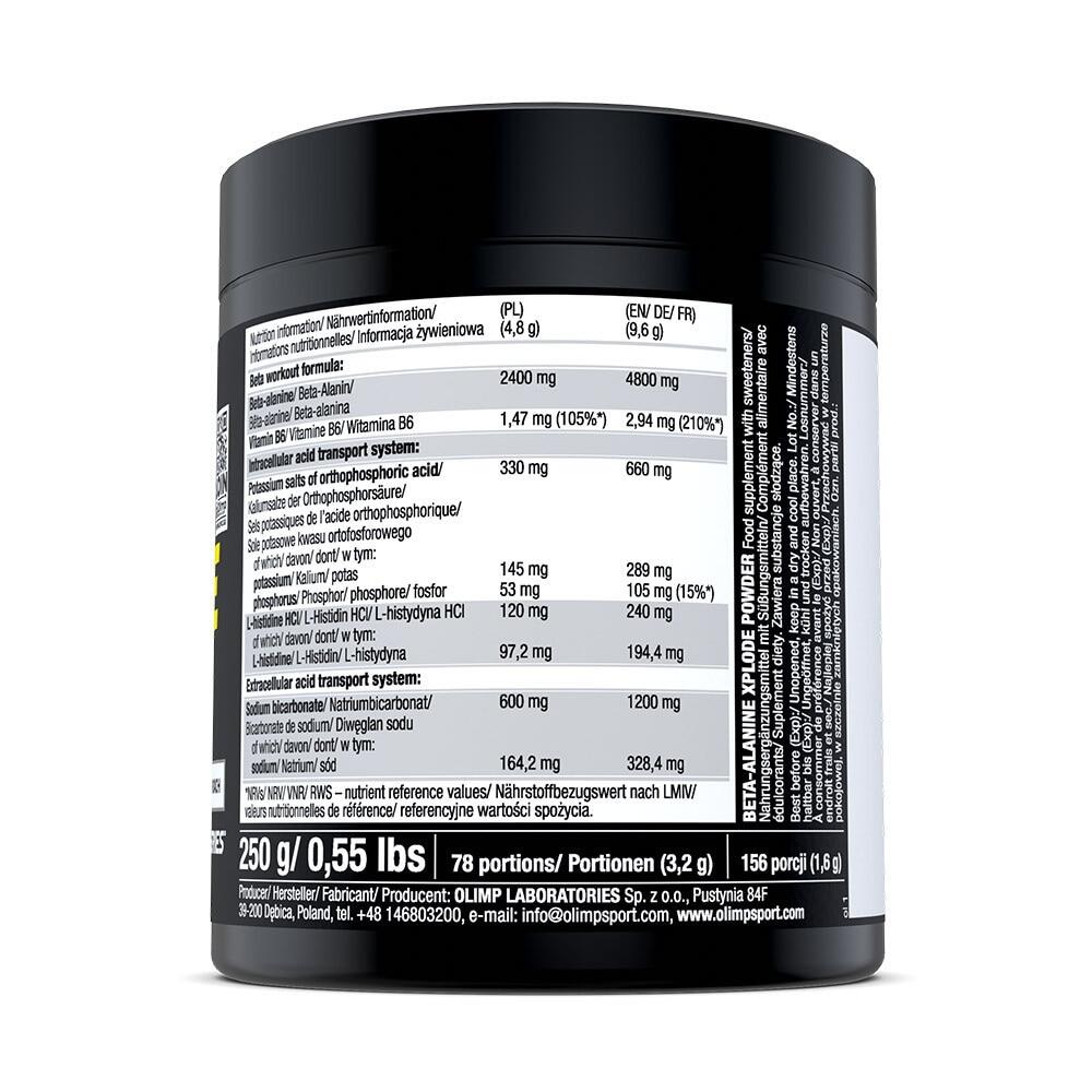 Beta-Alanine Xplode Powder OLIMP 250 g Pomarańcza 2/3