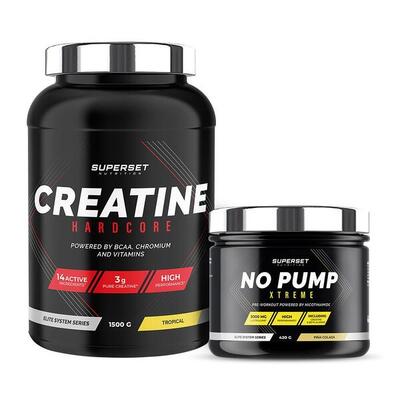 Programma voor volume en kracht - creatine - pre-workout