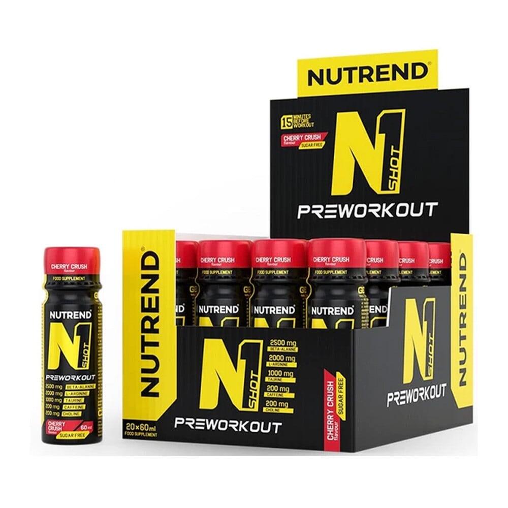 NUTREND Pre-workout N1 SHOT, 20 x 60 ml, cherry crush