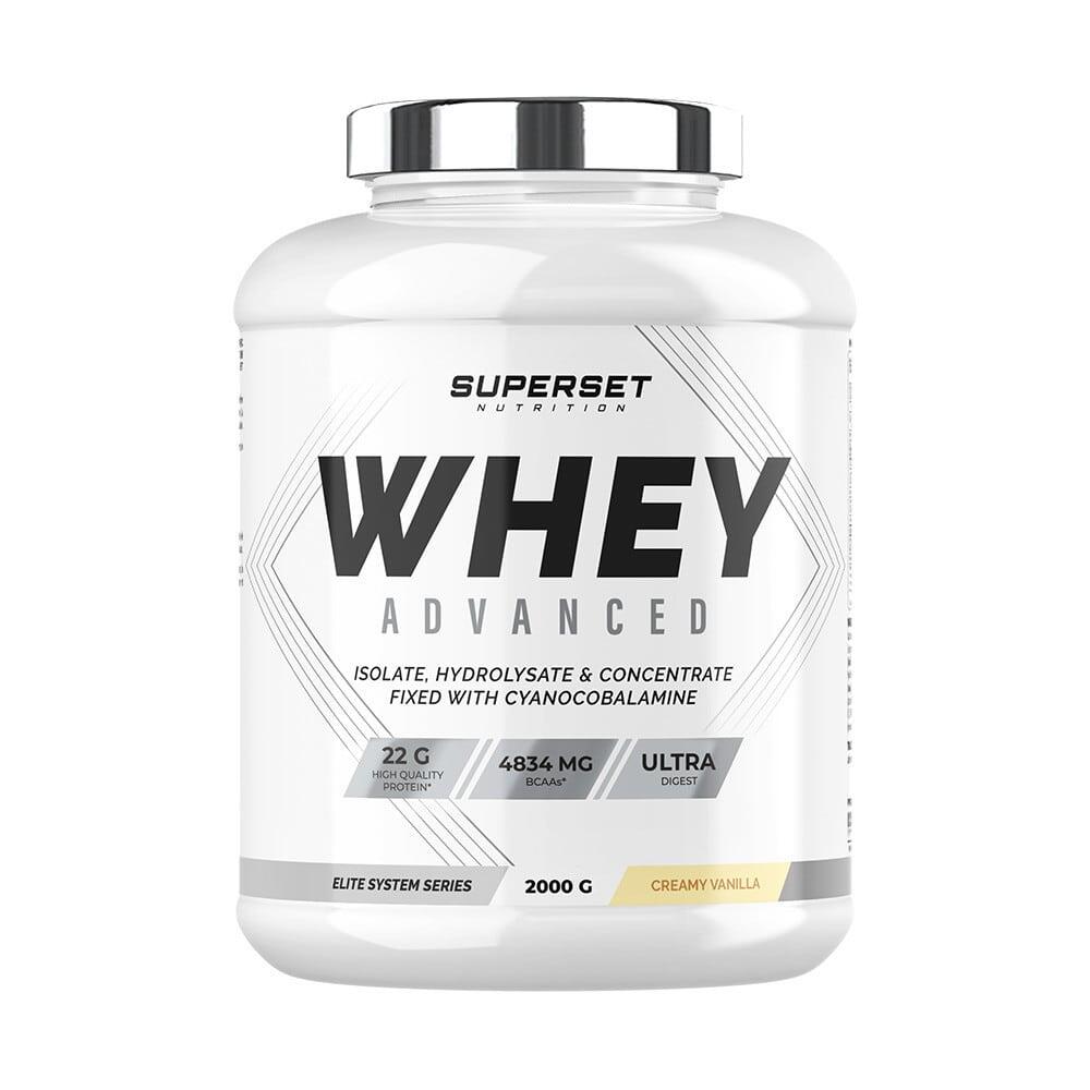 SUPERSET NUTRITION Wei-eiwit - 100% Wei Protein Advanced (2kg) - Romige Vanille