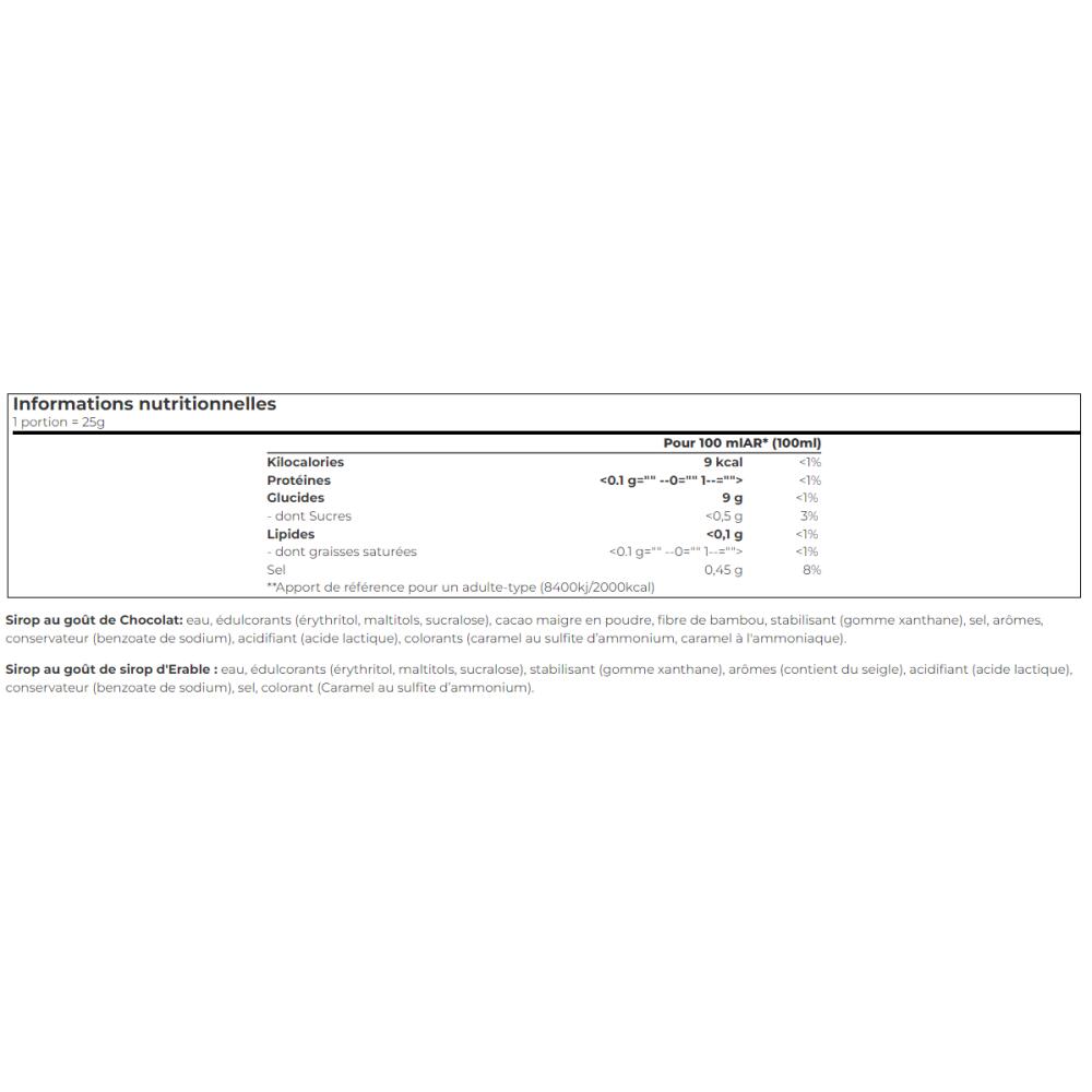 Calorievrije Siropen - Zero Siroop (320ml) - Ahornsiroop 2/2