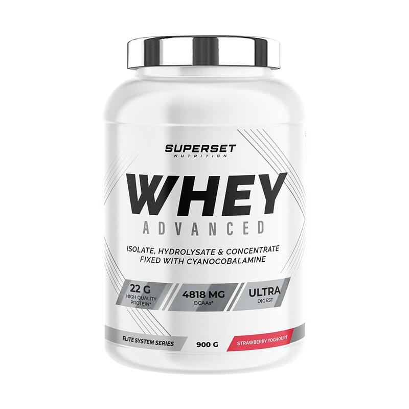 Whey Protéine | 100% Whey Proteine Advanced (900gr) | Fraise Yogourt