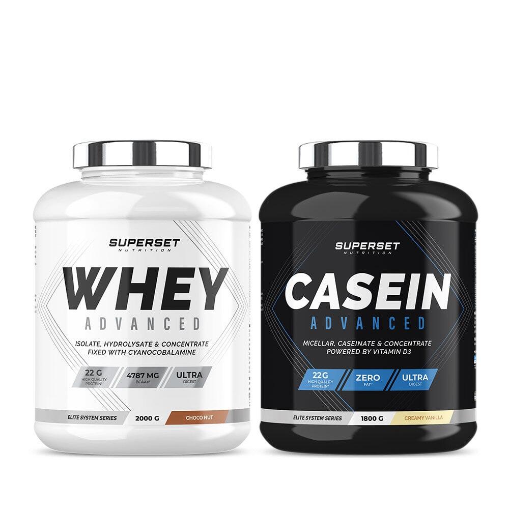 SUPERSET NUTRITION Dag & Nacht Spierversterkingsprogramma - Wei-eiwit - Caseïne