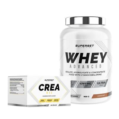 Geavanceerd programma voor droge spieropbouw - wei-eiwit - creatine