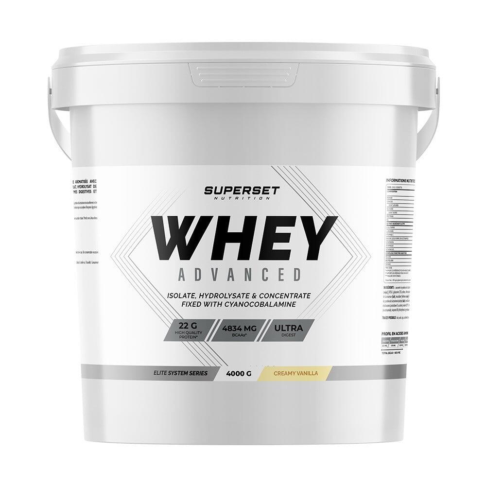 SUPERSET NUTRITION Wei-eiwit - 100% Wei-eiwit Advanced (4kg) - Romige Vanille