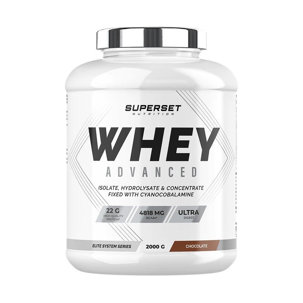 SUPERSET NUTRITION Wei-eiwit - 100% Wei Protein Advanced (2kg) - Chocolade