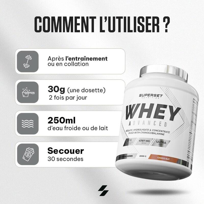 Whey Protéine | 100% Whey Proteine Advanced (2kg) | Cookies
