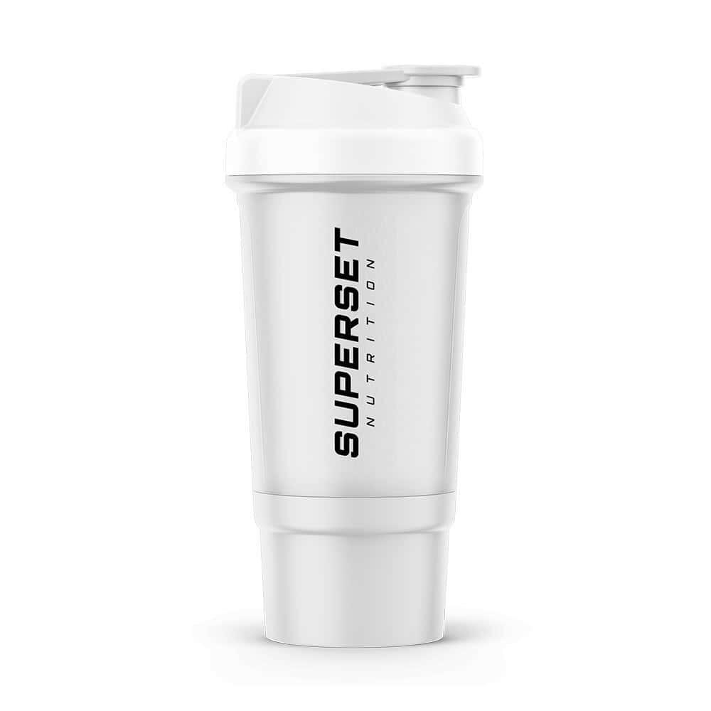 SUPERSET NUTRITION Shaker E Bottiglie D'acqua - Shaker (500ml) Superset Nutrition - Bianco