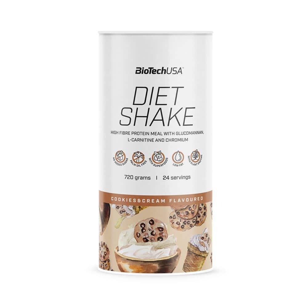BIOTECHUSA Maaltijdvervangers - Dieet Shake (720g) - Koekjes & Crème