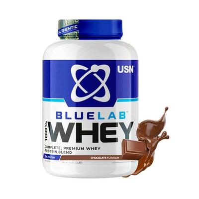 Usn blue lab whey (908g) chocolate - eiwitten - wei-eiwit mix