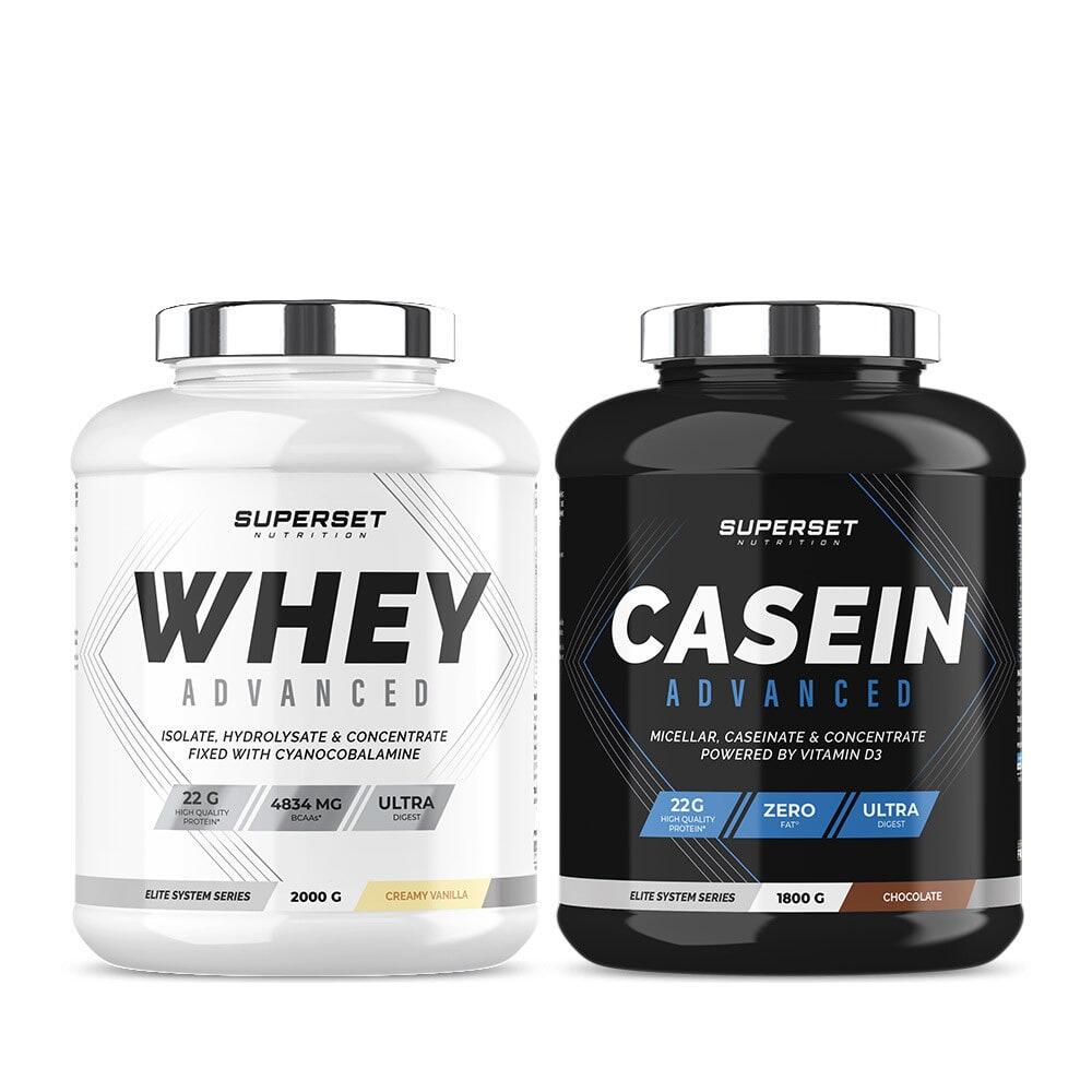 SUPERSET NUTRITION Dag & Nacht Spierversterkingsprogramma - Wei-eiwit - Caseïne