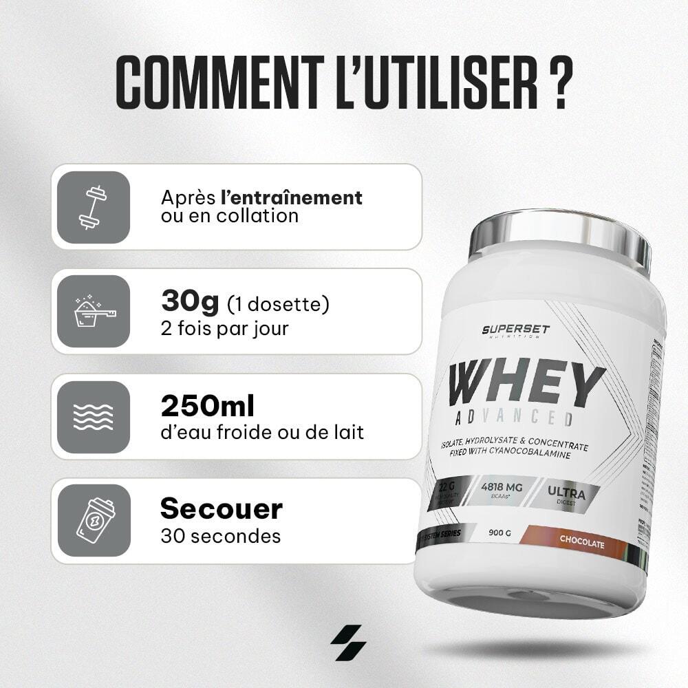 Wei-eiwit - 100% Wei Protein Advanced (900gr) - Romige Vanille 3/6
