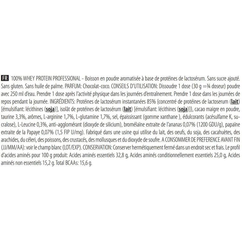 Whey Protéine | 100% Whey Professional (2,350kg) | Chocolat Noix De Coco
