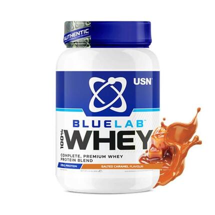 Proteína Whey - Blue Lab 100% Suero De Leche (908g) - Caramelo Salado
