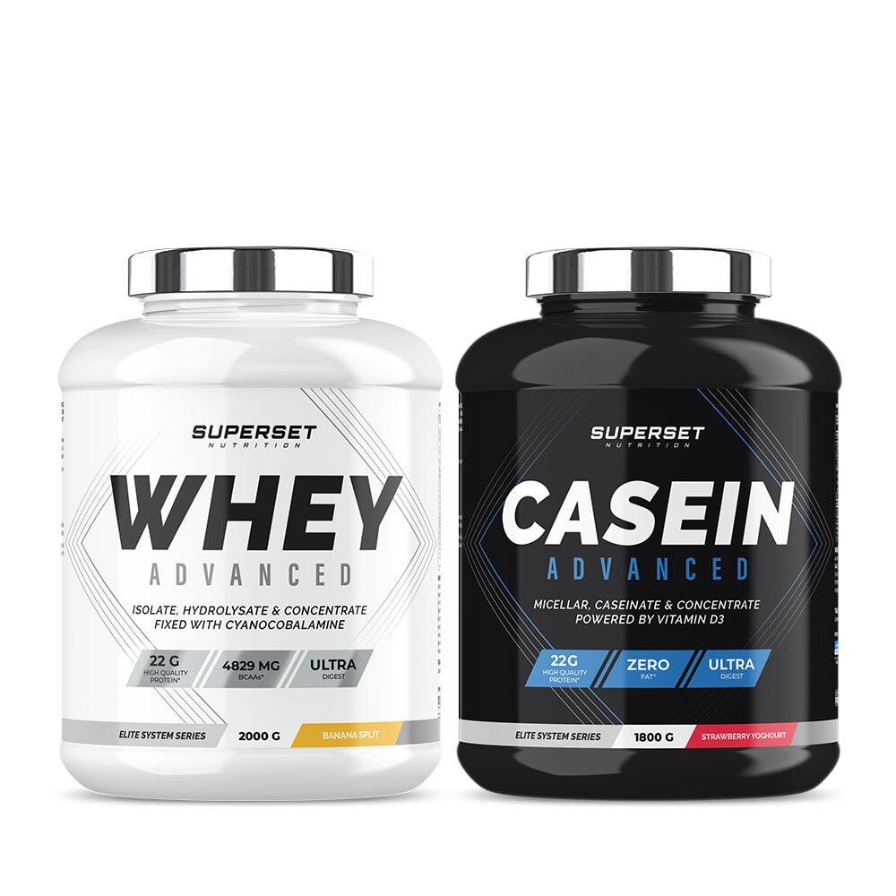 SUPERSET NUTRITION Dag & Nacht Spierversterkingsprogramma - Wei-eiwit - Caseïne
