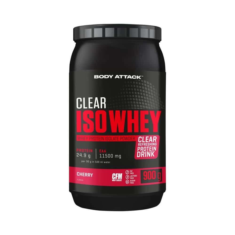 Body Attack - Clear Whey | Clear Iso Whey (900g) | Cerise - Shake Protéiné - 900 G - Decathlon