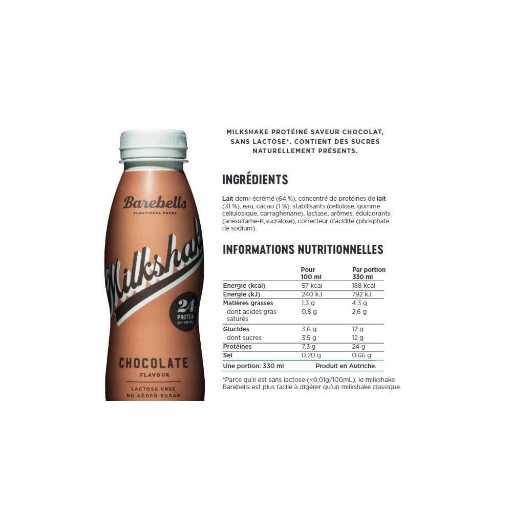 Eiwitdranken - Barebells Milkshake (330 Ml) - Chocolade 3/6