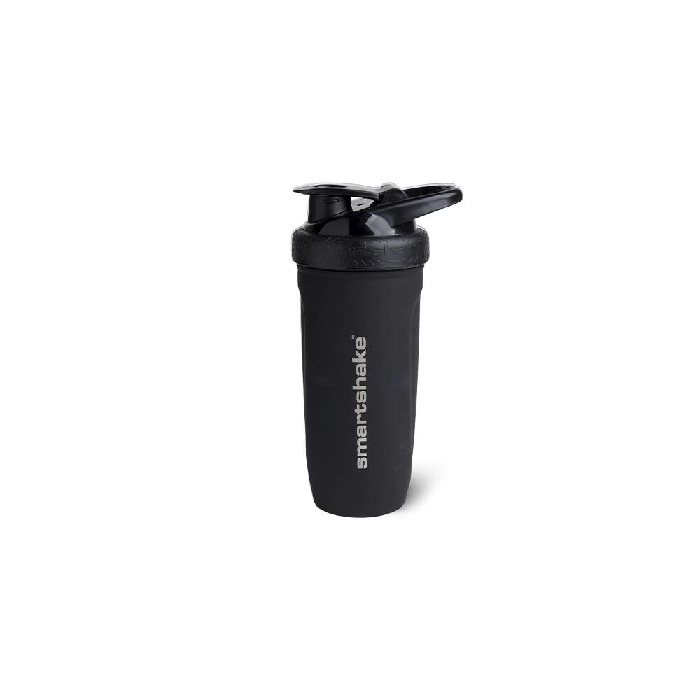 SMARTSHAKE Shakers & Waterflessen - Reforce Roestvrij Staal (900 Ml) - Zwart