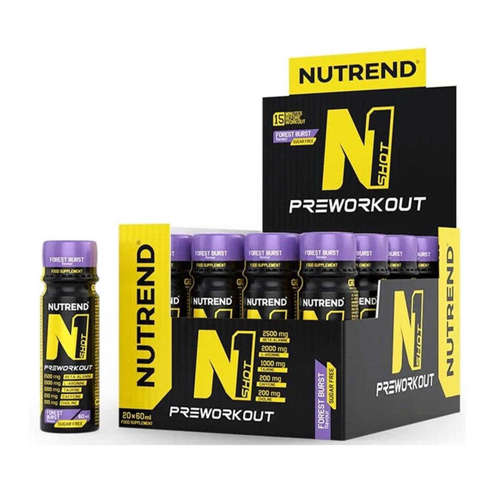 NUTREND Pre-workout N1 SHOT, 20 x 60 ml, forest burst