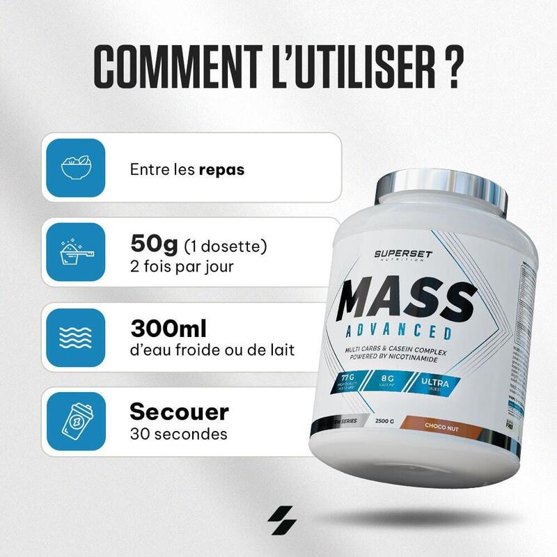 Gainers | Mass Advanced (2,5kg) | Banana Split