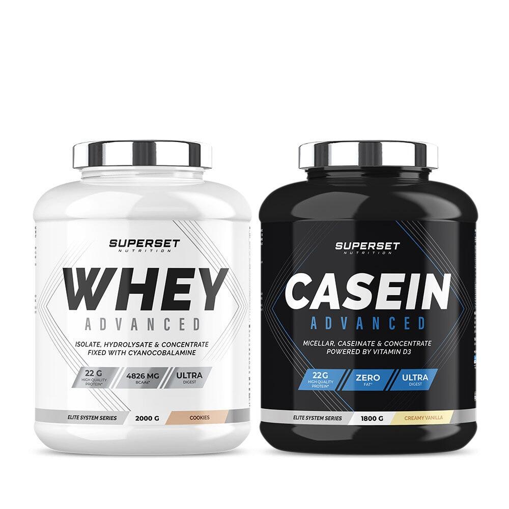 SUPERSET NUTRITION Dag & Nacht Spierversterkingsprogramma - Wei-eiwit - Caseïne