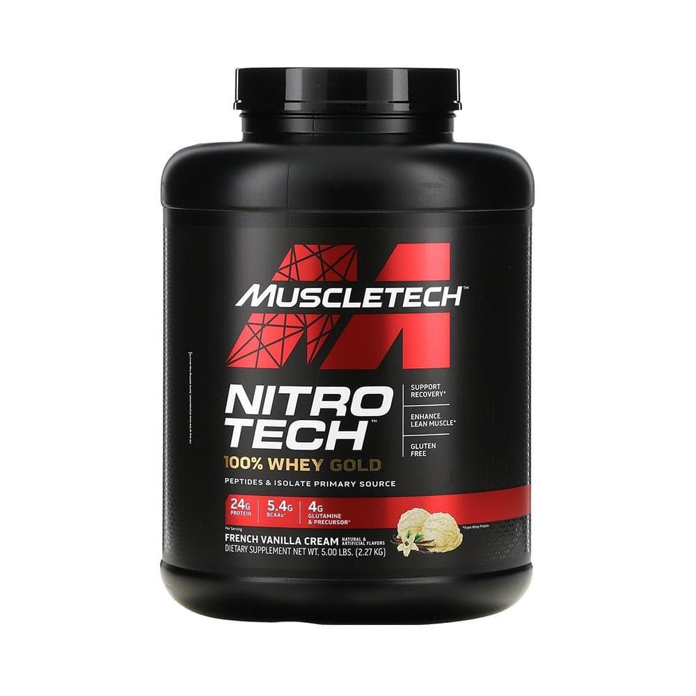 MUSCLETECH Nitro Tech Whey Gold - 2,27 Kg Muscletech alla vaniglia francese