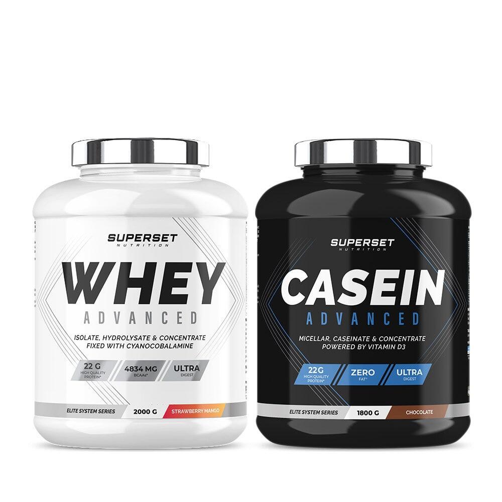 SUPERSET NUTRITION Dag & Nacht Spierversterkingsprogramma - Wei-eiwit - Caseïne
